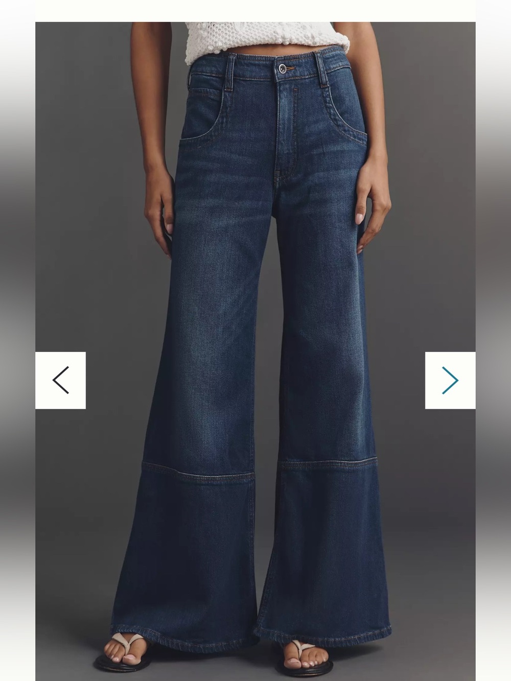 Pilcro Anthropologie high rise Wide Leg or flare jeans Size 30 30.5”inseam
